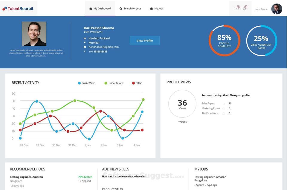 TalentRecruit Screenshot 1