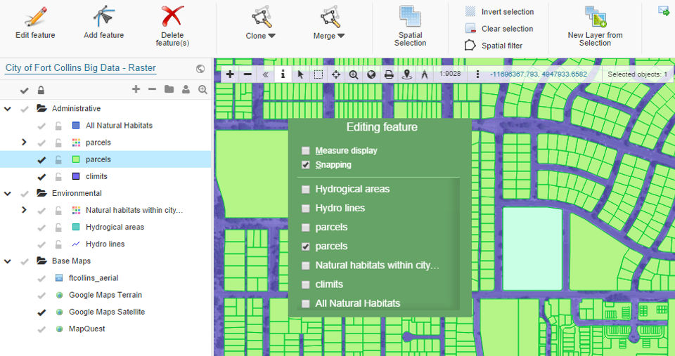 GIS Cloud Map Editor Screenshot 1