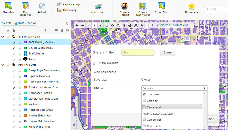 GIS Cloud Map Editor Screenshot 3