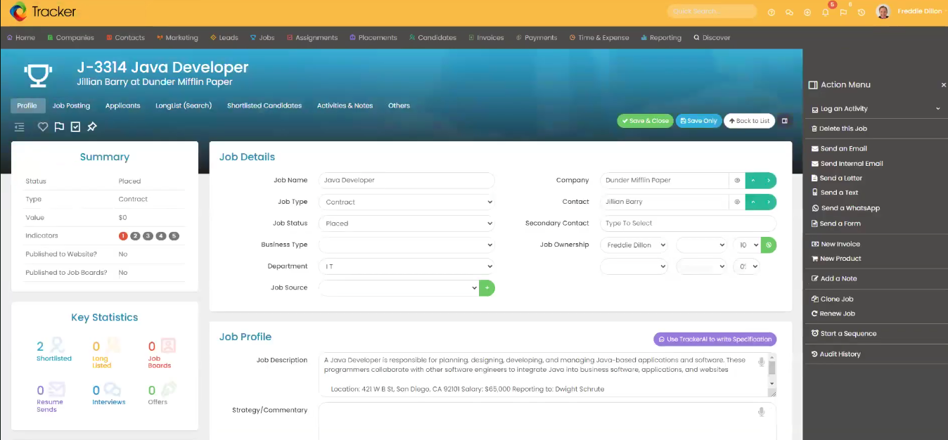 Tracker ATS & CRM Screenshot 6