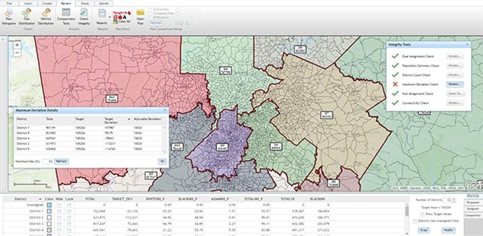 Esri Redistricting Screenshot 2