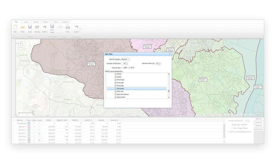 Esri Redistricting Screenshot 3