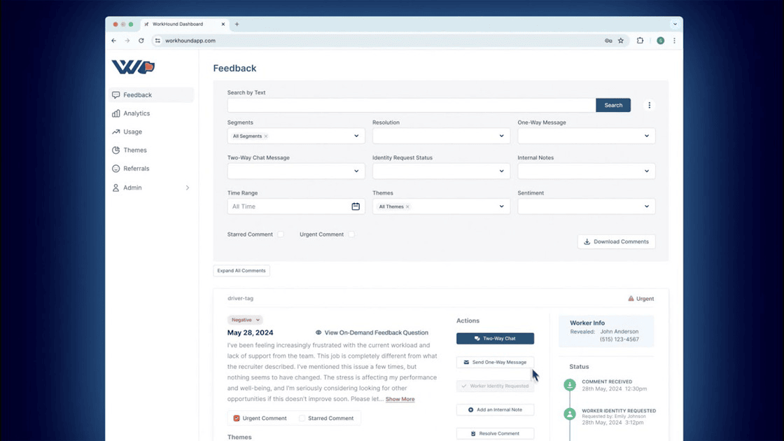 WorkHound Screenshot 2