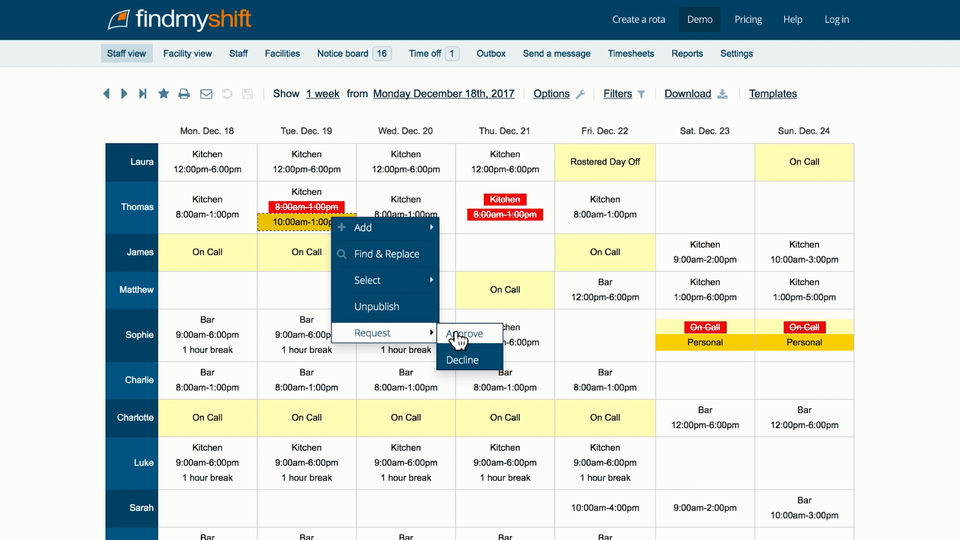 Findmyshift Screenshot 2