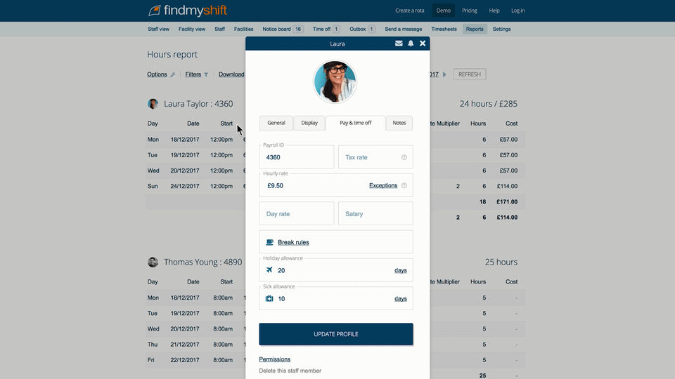 Findmyshift Screenshot 3