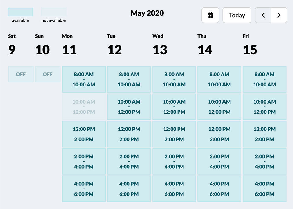 Scheduling Suite Screenshot 2