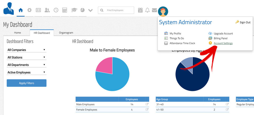 WebHR Screenshot 1