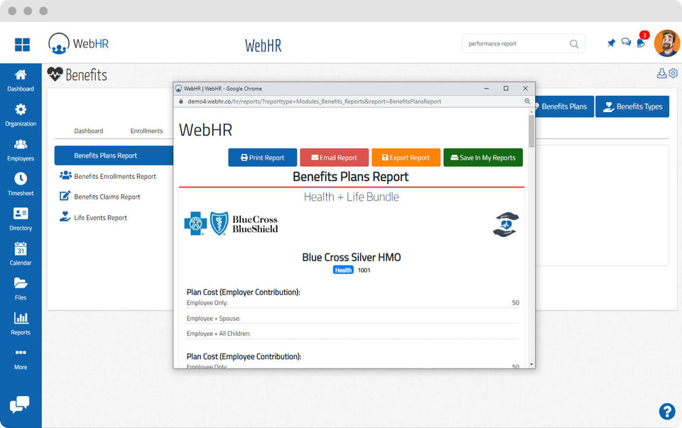WebHR Screenshot 12
