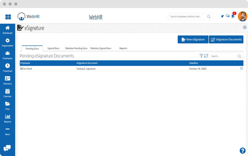 WebHR Screenshot 13