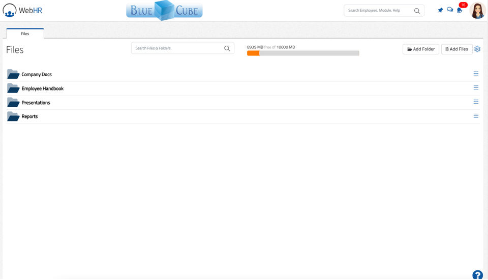 WebHR Screenshot 3