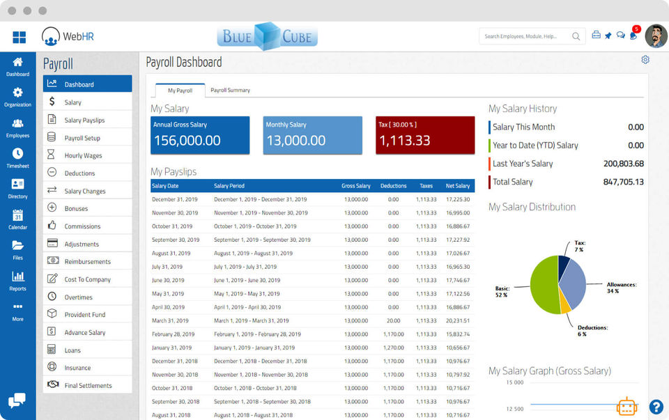 WebHR Screenshot 10