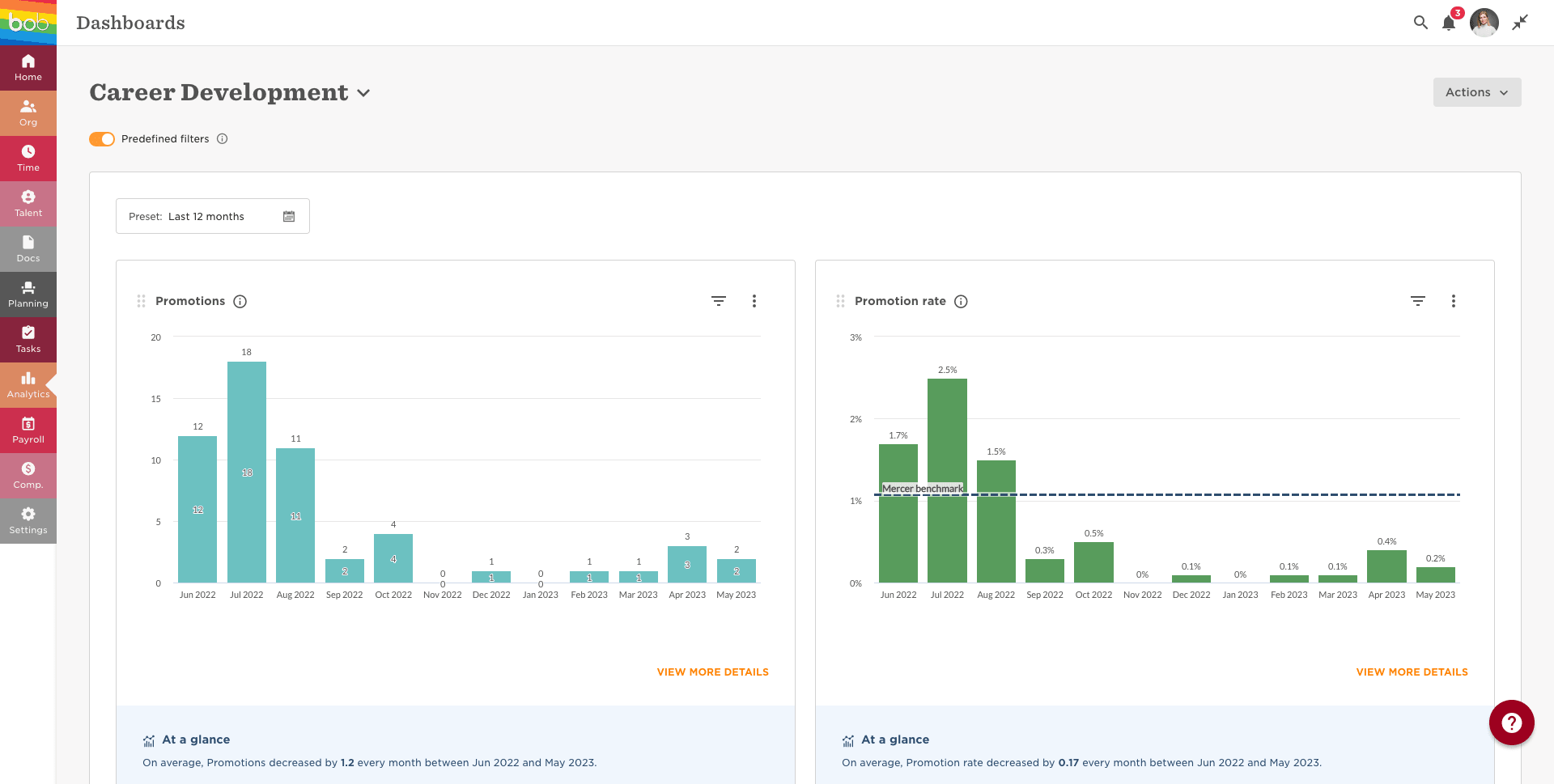 Hibob HRIS Screenshot 2