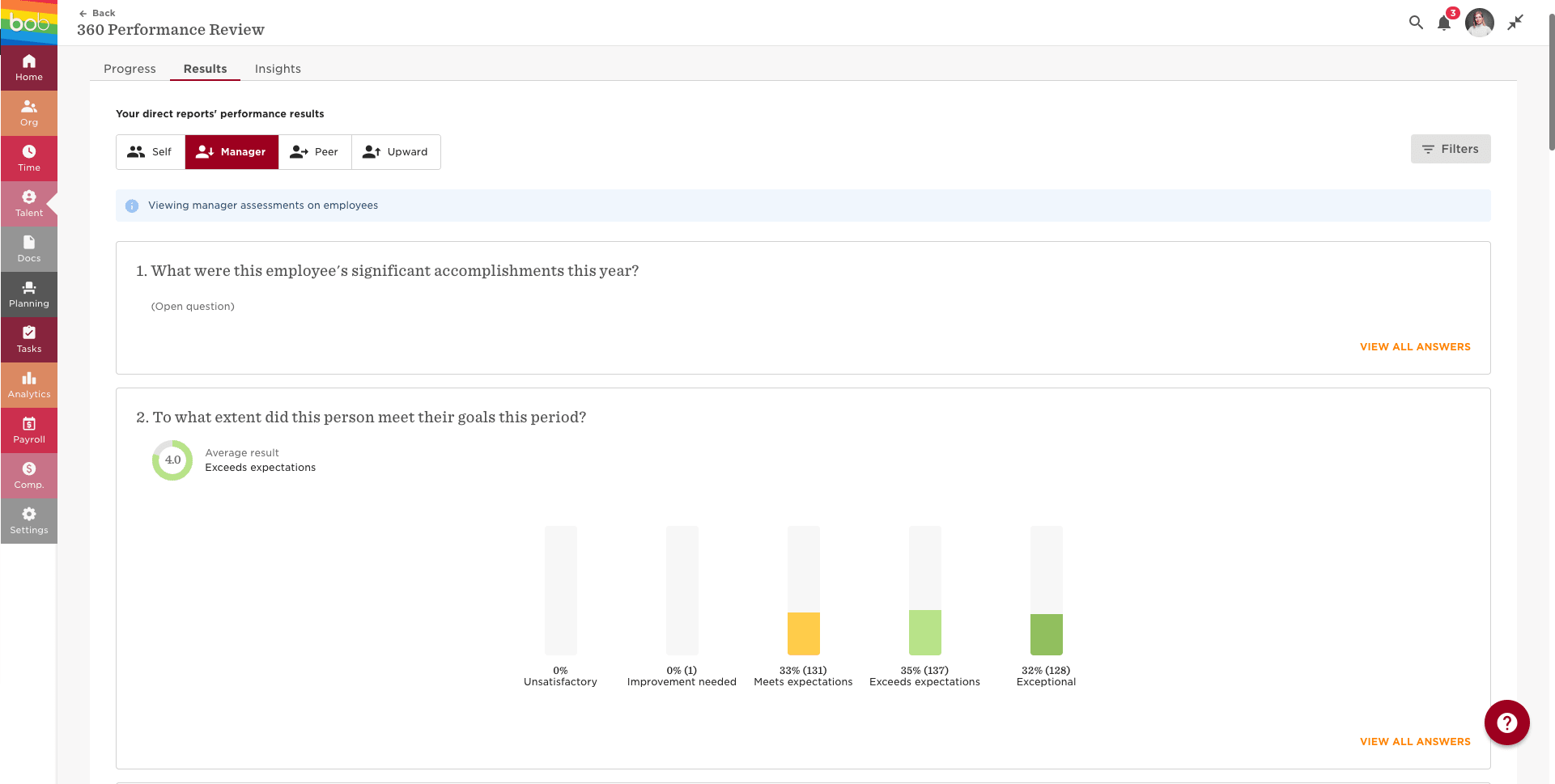 Hibob HRIS Screenshot 3