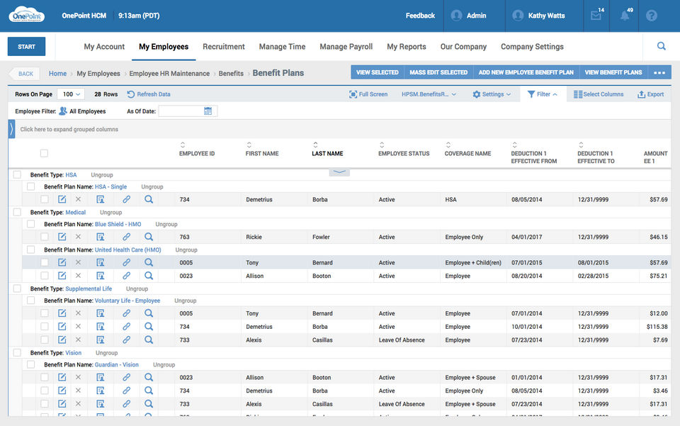 OnePoint HCM Screenshot 2