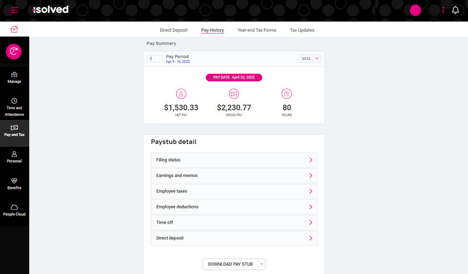 isolved Screenshot 1
