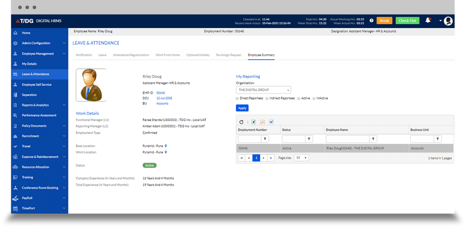 Digital HRMS Screenshot 3