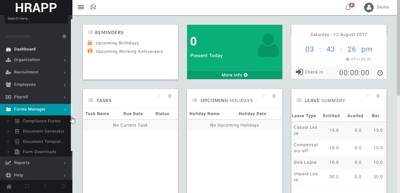 HRAPP Screenshot 2