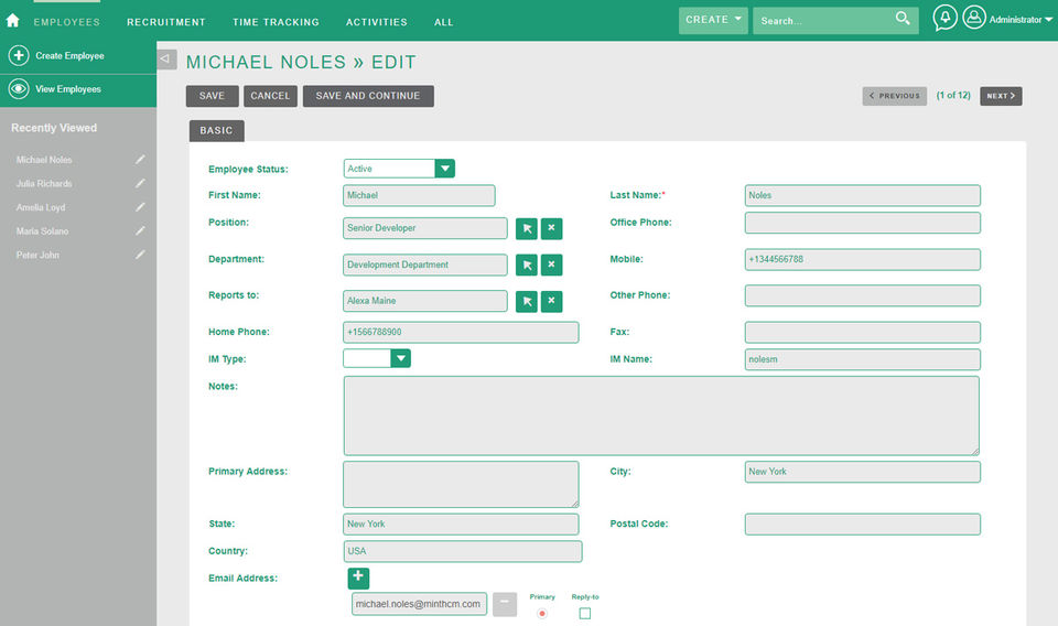 MintHCM Screenshot 1