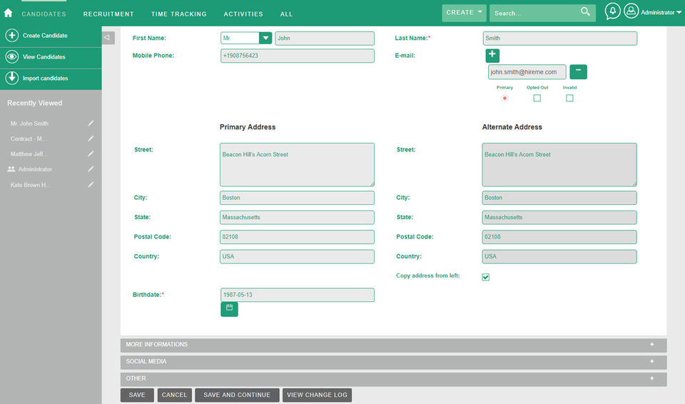 MintHCM Screenshot 2