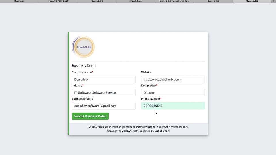 CoachOrbit Screenshot 1