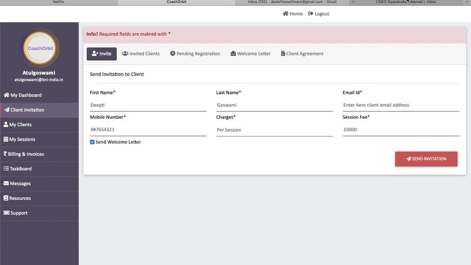 CoachOrbit Screenshot 2