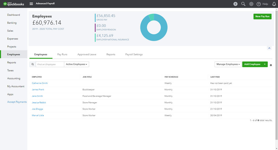 QuickBooks Payroll Screenshot 3