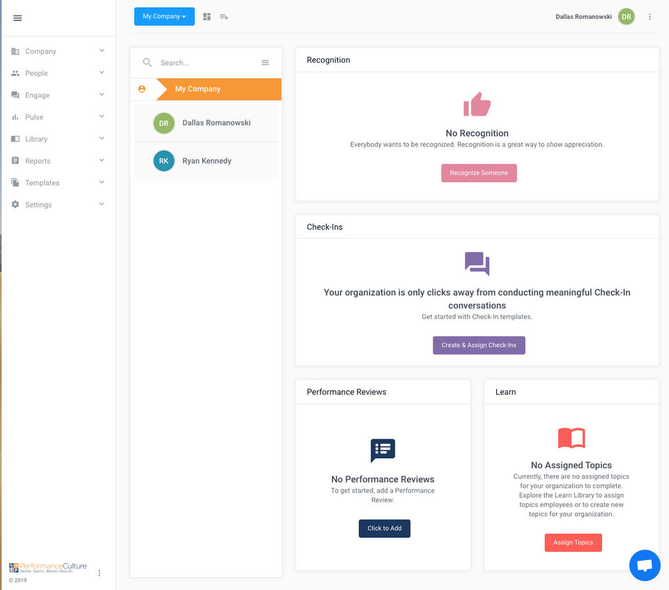 Performance Culture Screenshot 2