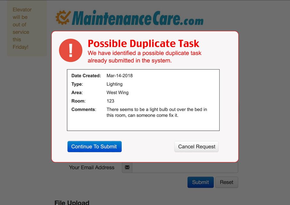 Maintenance Care Screenshot 1