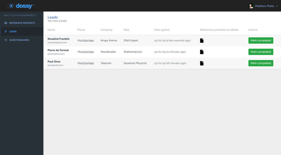 Dossy Screenshot 3