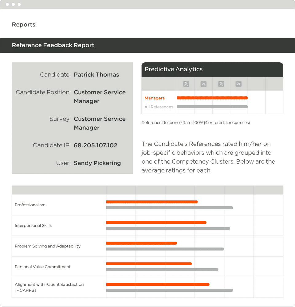SkillSurvey Reference Screenshot 1