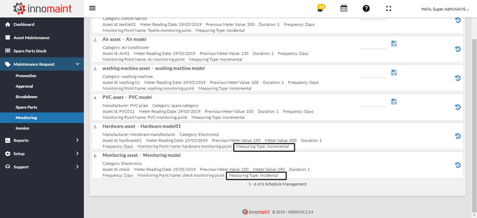 InnoMaint Screenshot 2