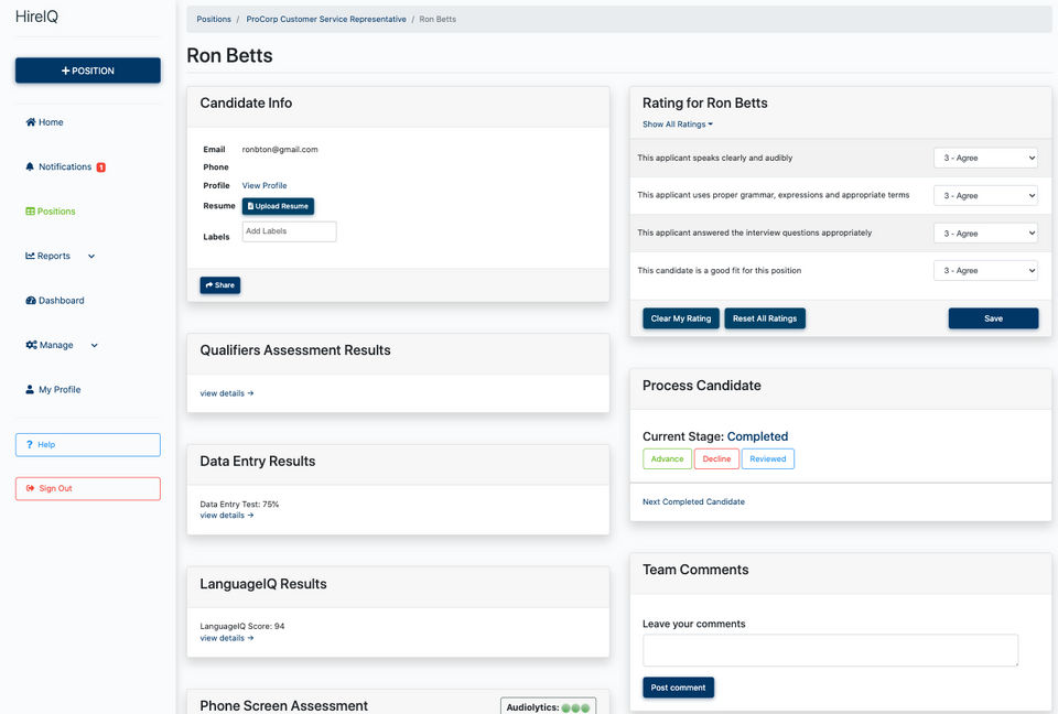 HireIQ Screenshot 1