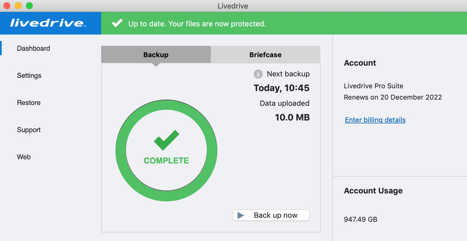 Livedrive Screenshot 1