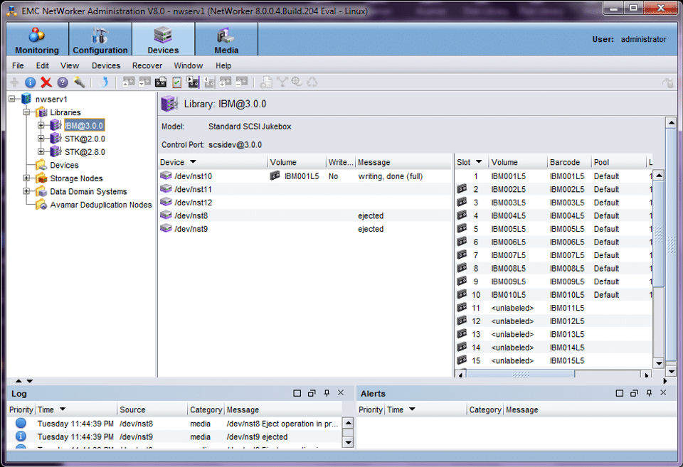 EMC NetWorker Screenshot 3