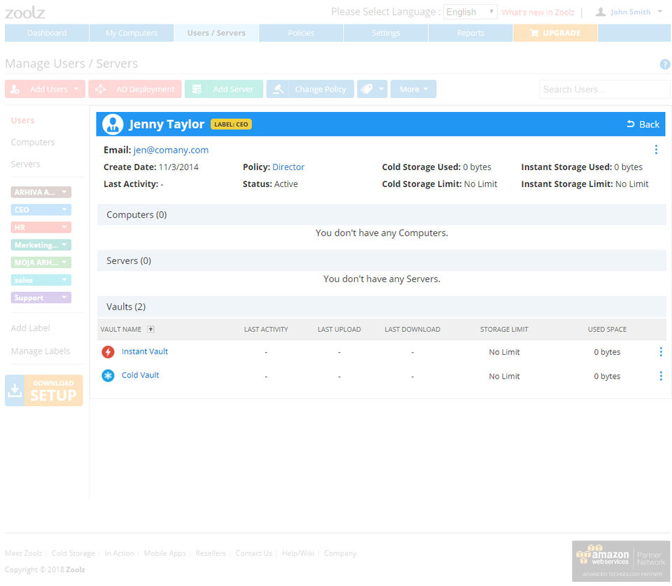 BigMIND Cloud Backup Screenshot 3