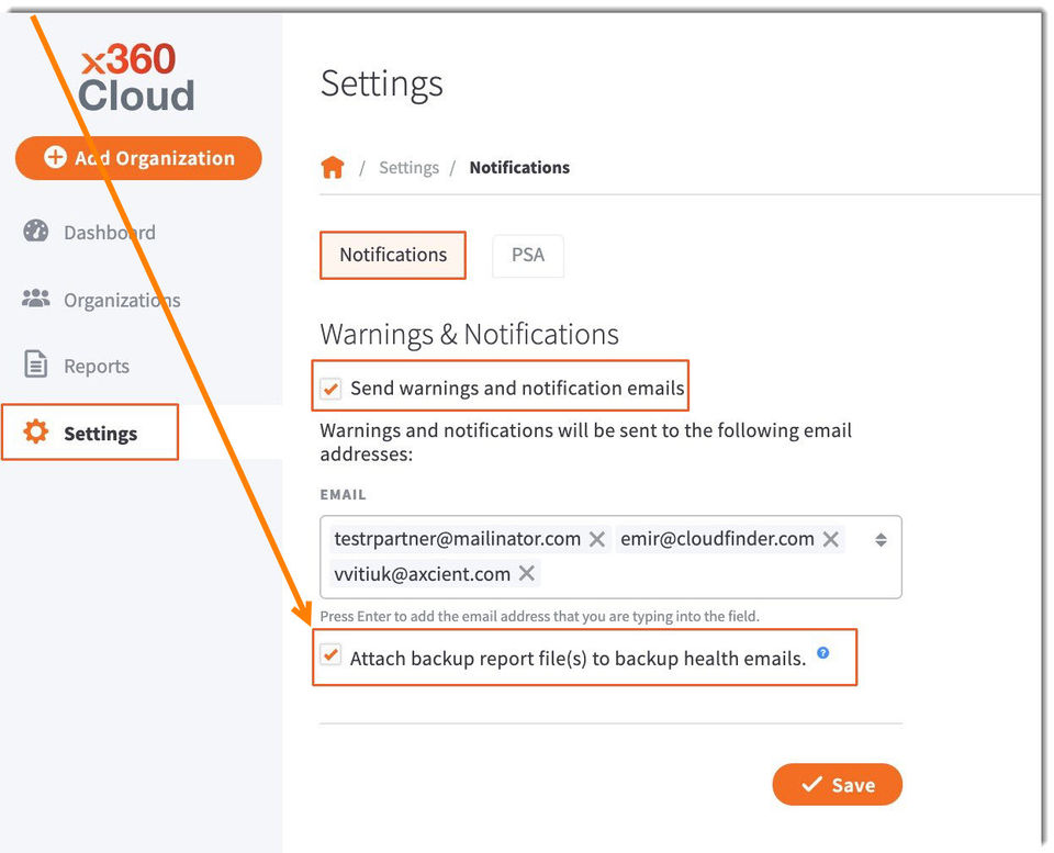 Axcient x360Cloud Screenshot 1