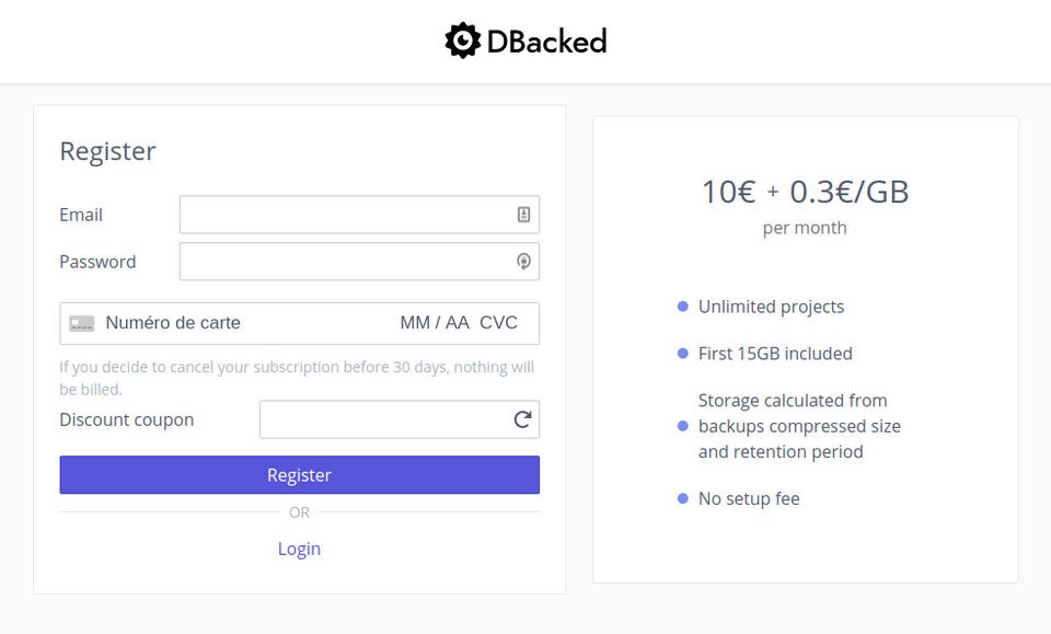 DBacked Screenshot 1