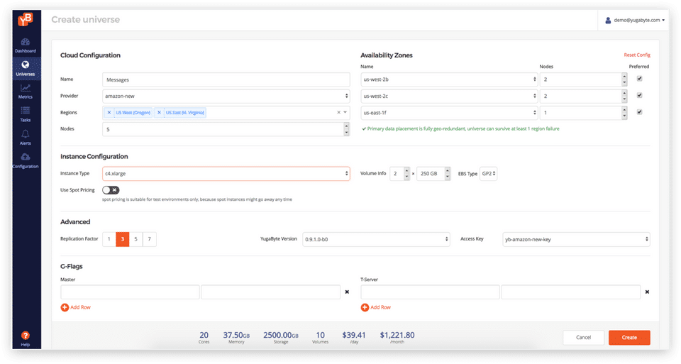 YugabyteDB Screenshot 1