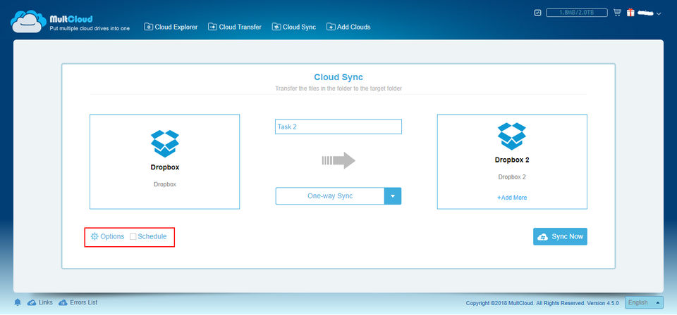MultCloud Screenshot 5