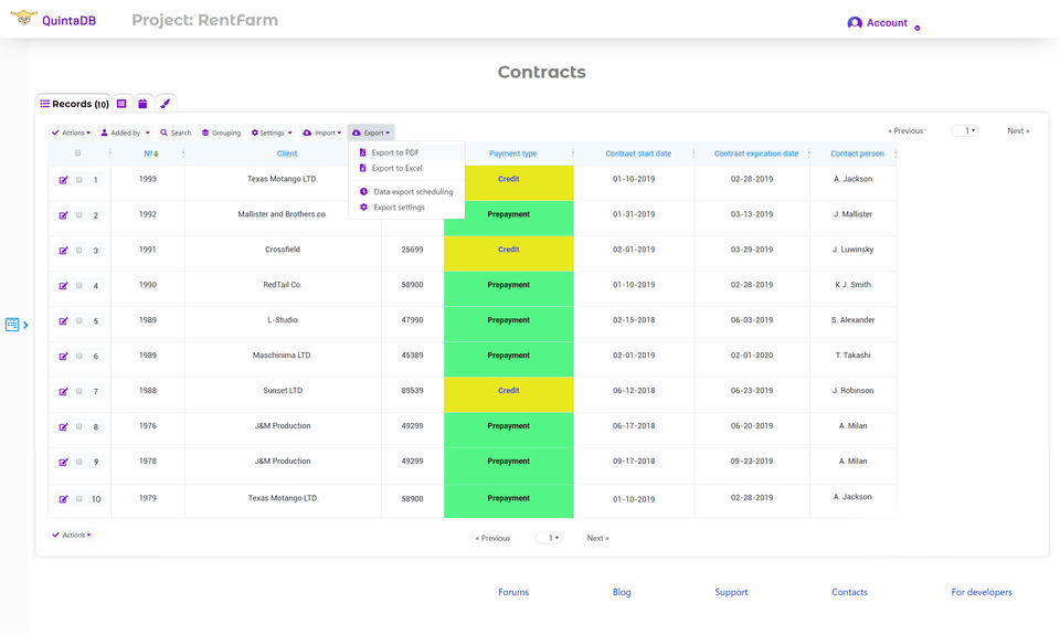 QuintaDB Screenshot 1