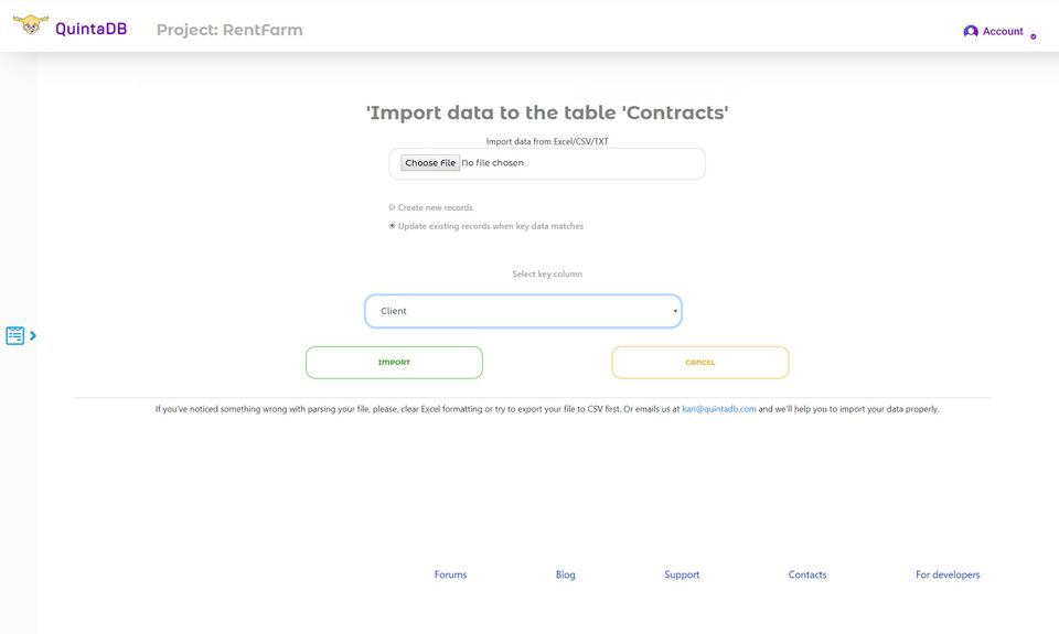 QuintaDB Screenshot 2
