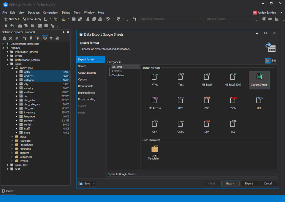 dbForge Studio for MySQL Screenshot 3
