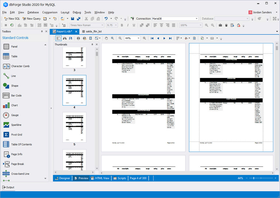 dbForge Studio for MySQL Screenshot 4