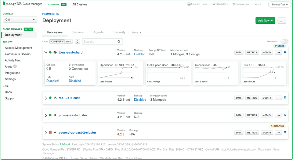 MongoDB Cloud Manager Screenshot 2