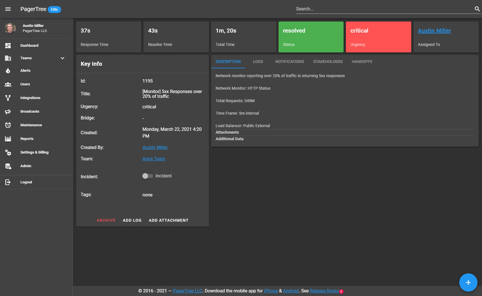 PagerTree Screenshot 4