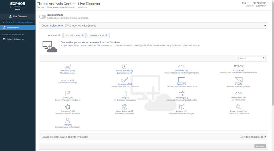 Sophos Central Screenshot 2