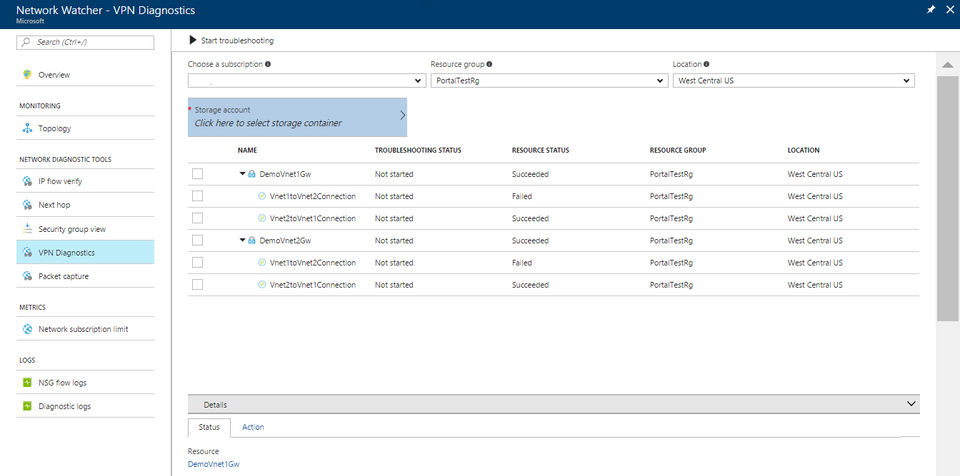 Azure Network Watcher Screenshot 1