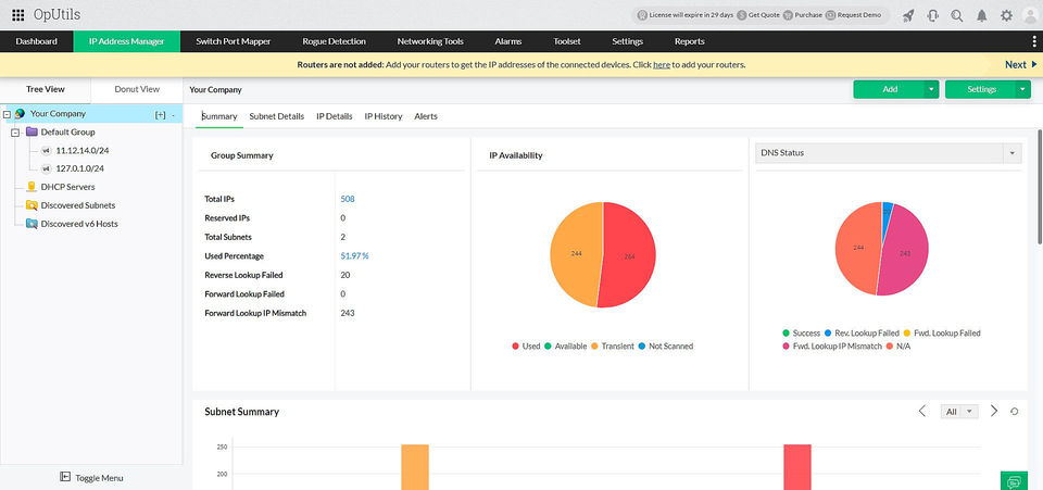 ManageEngine OpUtils Screenshot 1
