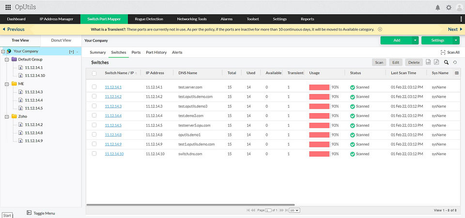 ManageEngine OpUtils Screenshot 3