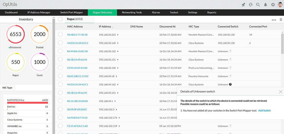 ManageEngine OpUtils Screenshot 4